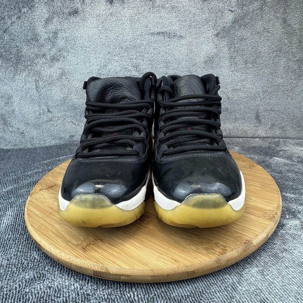 Nike Air Jordan 11 Retro Shoes Mens Size 10.5 Black 72-10 Patent 378037-002 - Picture 2 of 9